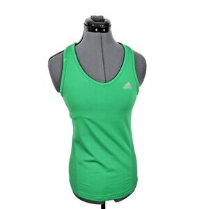 Adidas Razer Back Green‎ Tank Top With Build In Bra Size S
